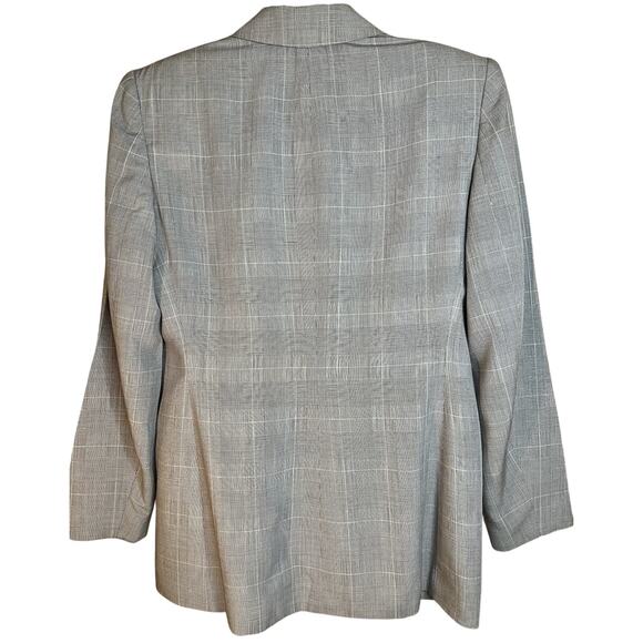 Jones New York Petite Gray Blazer Women's Size 8P Three Buttons, Lined - Picture 2 of 8